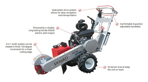 Dosko Self-Propelled Stump Grinder